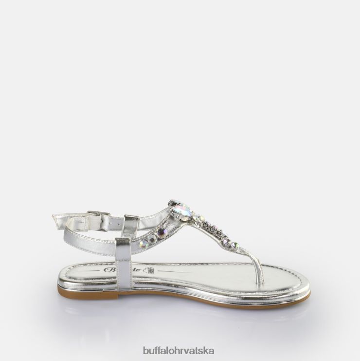srebro Buffalo capri dragonfly sandale veganske |sandale TDD6T195